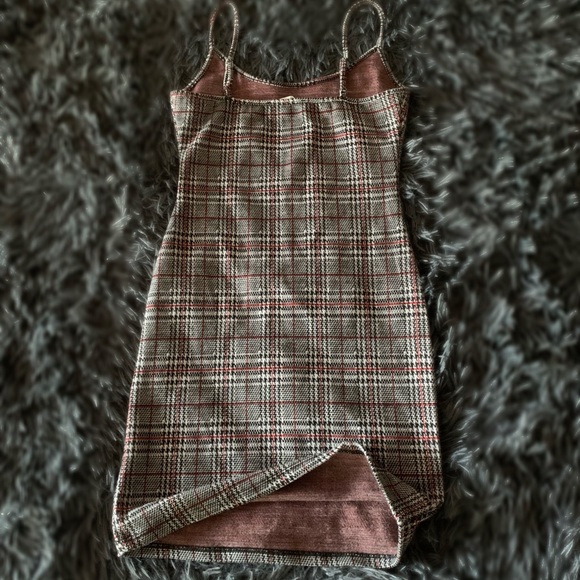 Plaid Bodycon Minidress - Picture 2 of 3